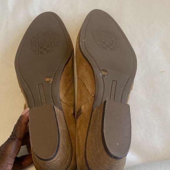 Vince Camuto Suede Tan Booties 10 - Picture 7 of 9